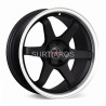 Aro 17x9" 5x114.3 ET12 CB73.1 Negro Mate con Labio Pulido