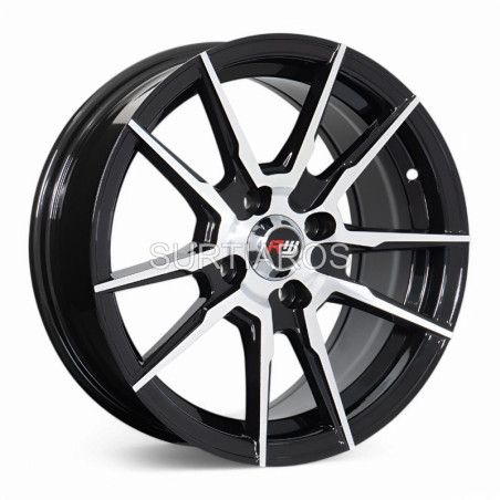 Aro 15x7" 4x100 ET35 CB73.1 Negro Maquinado