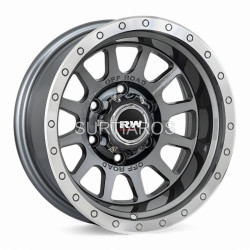 Aro 15x10" 6x139.7 ET-44 CB108.1 Gris Mate con Aro Pulido