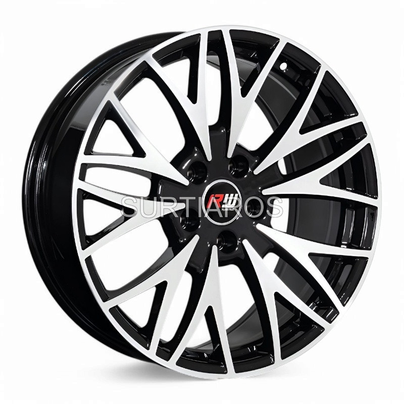Aro 19x8" 5x120 ET30 CB72.6 Negro Maquinado