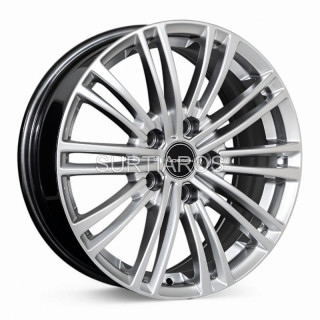 Aro 16x6.5" 5x112 ET38 CB66.6 Hiper Plateado