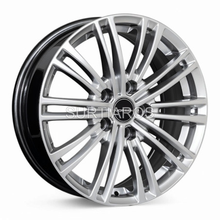 Aro 16x6.5" 5x112 ET38 CB66.6 Hiper Plateado