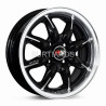 Aro 14x5.5" 4x100 ET35 CB73.1 Negro con Labio Pulido