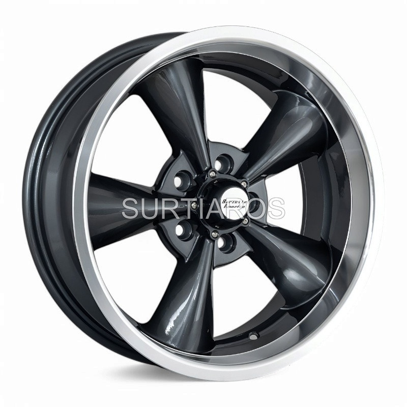 Aro 17x8" 5x114.3 ET0 CB73.1 Gris Mate con Labio Pulido