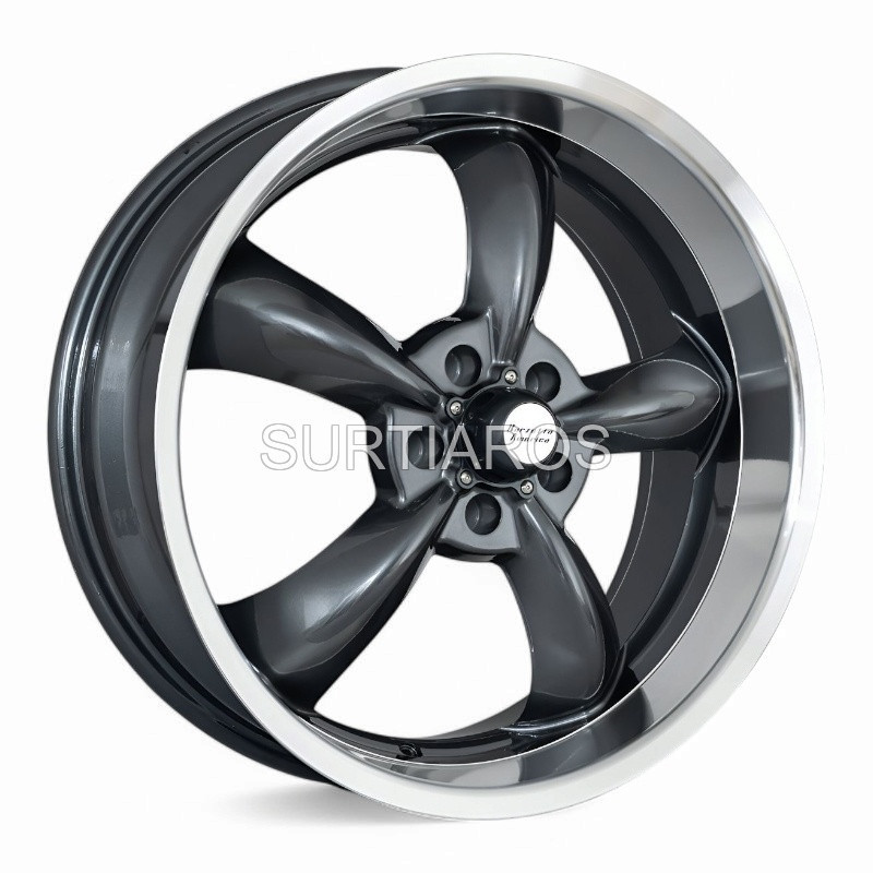 Aro 20x8.5" 5x114.3 ET35 CB73.1 Gris Mate con Labio Pulido