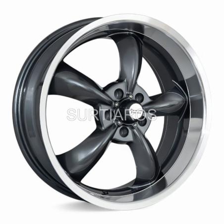 Aro 20x8.5" 5x114.3 ET35 CB73.1 Gris Mate con Labio Pulido