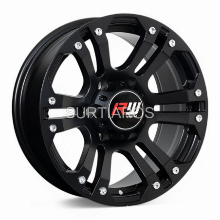 Aro 16x8" 6x139.7 ET0 CB108 Negro Mate con Remaches