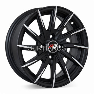 Aro 14x6" 4x100 ET35 CB73.1 Negro Mate Maquinado