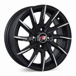 Aro 14x6" 4x100 ET35 CB73.1 Negro Mate Maquinado