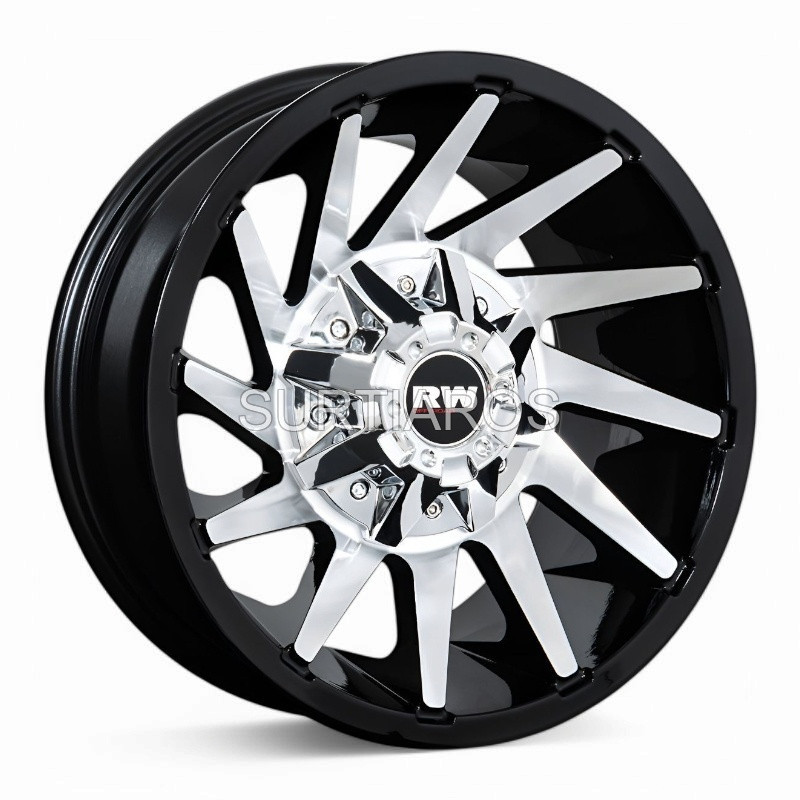 Aro 15x8.5" 6x139.7 ET-24 CB110 Negro Maquinado