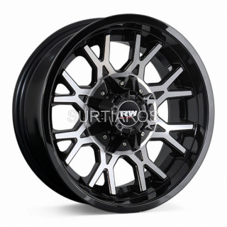 Aro 16x8" 6x139.7 ET-10 CB110 Negro Maquinado
