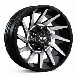 Aro 16x8.5" 6x139.7 ET-24 CB110 Negro Maquinado