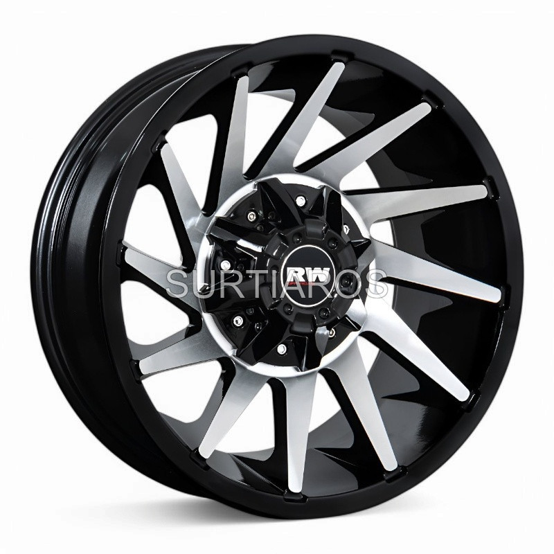 Aro 16x8.5" 6x139.7 ET-24 CB110 Negro Maquinado