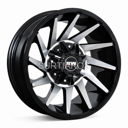 Aro 16x8.5" 6x139.7 ET-24 CB110 Negro Maquinado