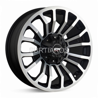 Aro 18x9" 6x139.7 ET20 CB110 Negro Mate Maquinado