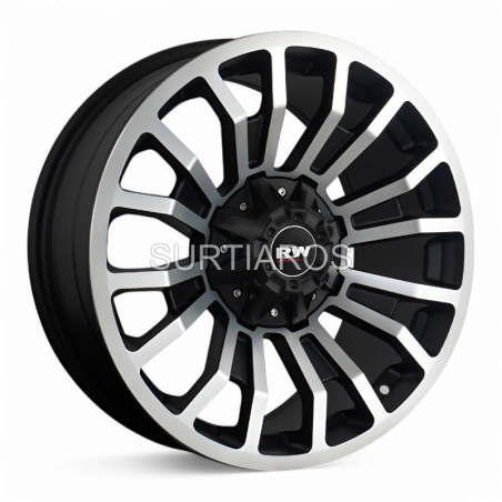 Aro 18x9" 6x139.7 ET20 CB110 Negro Mate Maquinado
