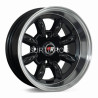 Aro 13x7" 4x114.3 ET-7 CB73.1 Negro con Labio Pulido