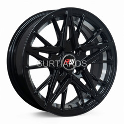 Aro 14x6" 4x100 ET30 CB73.1 Negro con Detalle Pulido