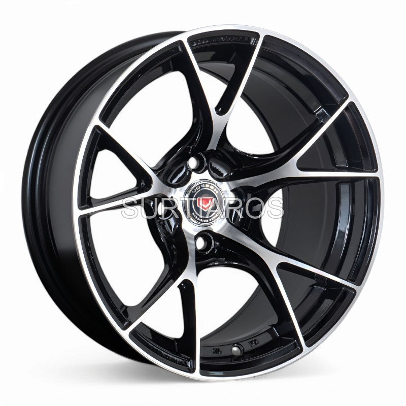 Aro 15x8.25" 4x100 ET0 CB73.1 Negro Maquinado