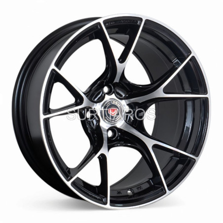 Aro 15x8.25" 4x100 ET0 CB73.1 Negro Maquinado