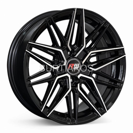 Aro 15x7" 4x100 ET35 CB73.1 Negro Maquinado