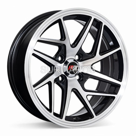 Aro 15x7" 4x100 ET10 CB73.1 Negro Maquinado