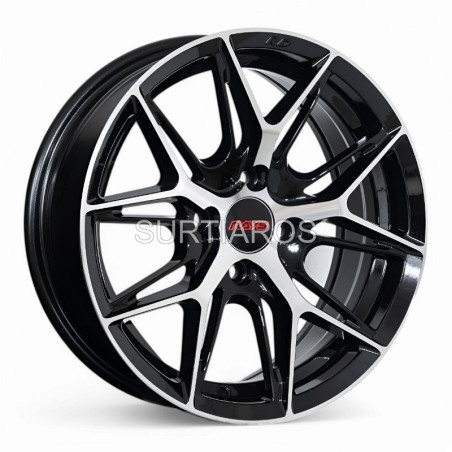 Aro 15x6.5" 4x100 ET30 CB73.1 Negro Maquinado