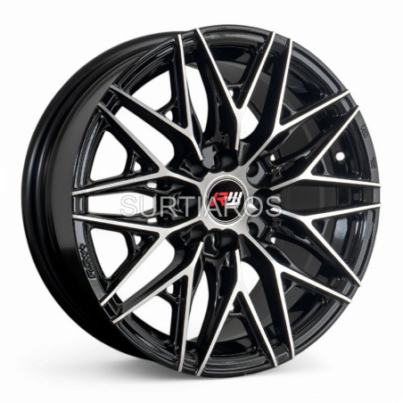 Aro 16x8" 8x100/114.3 ET30 CB73.1 Negro Maquinado