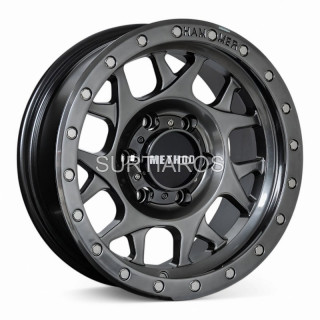 Aro 16x8.5" 6x139.7 ET0 CB110 Hiper Negro con Remaches