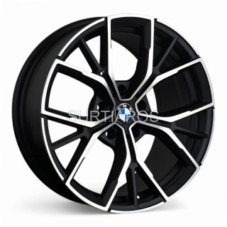 Aro 18x8" 5x120 ET25 CB72.6 Negro Mate Maquinado