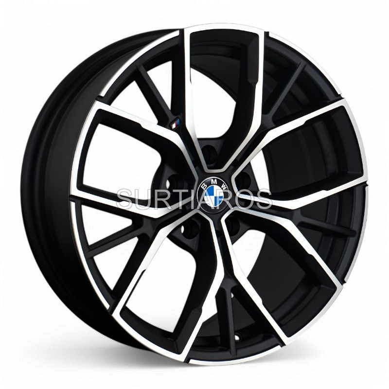 Aro 18x8" 5x120 ET25 CB72.6 Negro Mate Maquinado