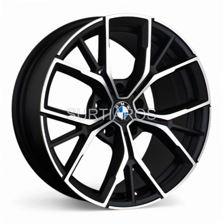 Aro 18x8" 5x120 ET25 CB72.6 Negro Mate Maquinado