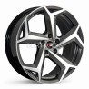 Aro 18x8" 5x112 ET44 CB66.5 Hiper Negro Maquinado