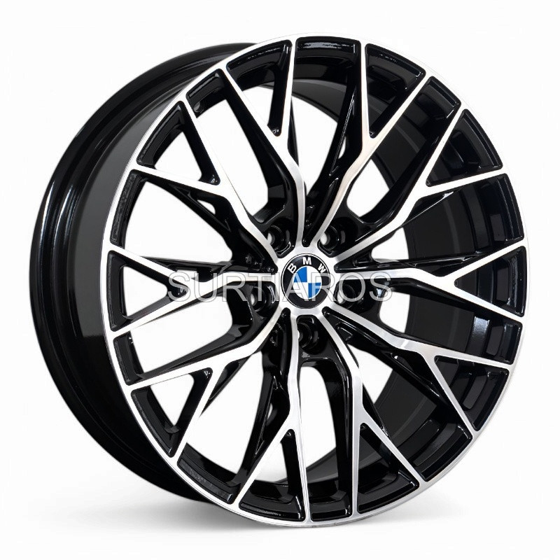 Aro 18x8" 5x112 ET30 CB66.6 Negro Maquinado
