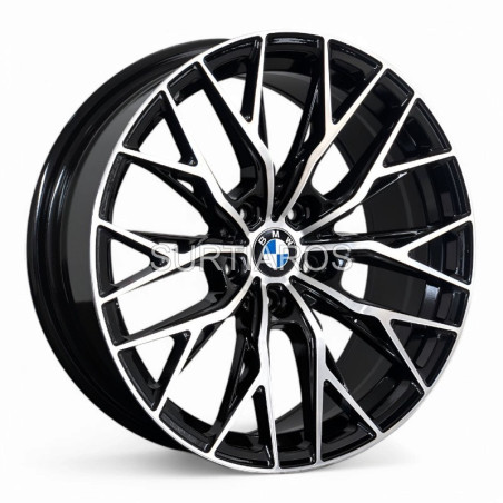 Aro 18x8" 5x112 ET30 CB66.6 Negro Maquinado
