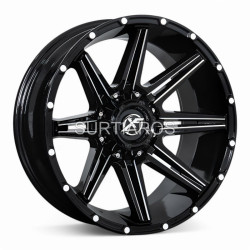 Aro 20x10" 6x139.7 ET-44 CB110 Negro Fresado