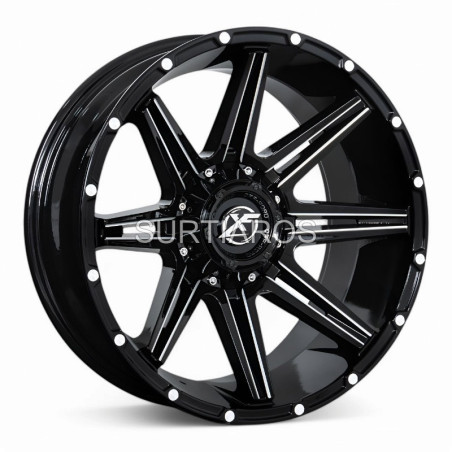 Aro 20x10" 6x139.7 ET-44 CB110 Negro Fresado