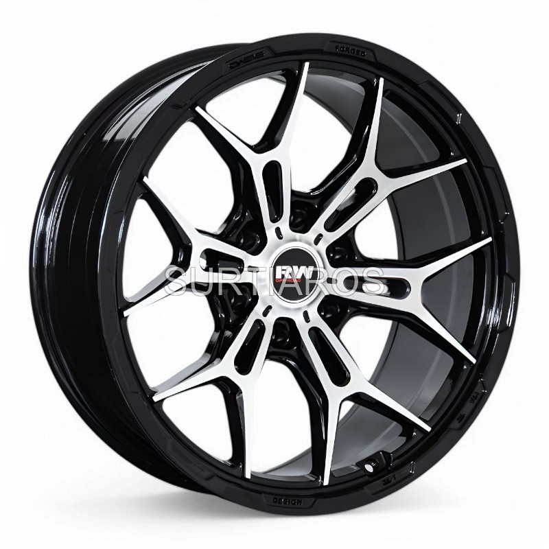 Aro 20x9" 6x139.7 ET0 CB110 Negro Maquinado