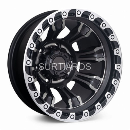 Aro 15x10" 6x139.7 ET-44 CB110.1 Negro Mate Maquinado