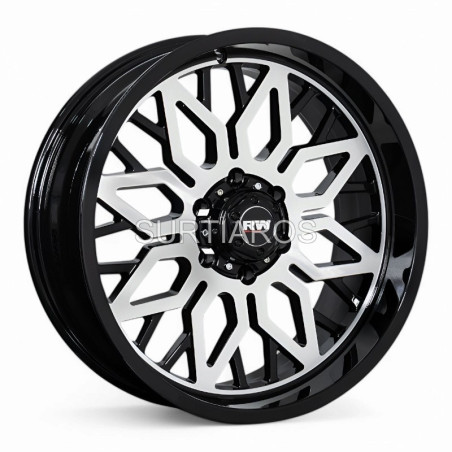 Aro 20x9" 6x139.7 ET0 CB110 Negro Maquinado