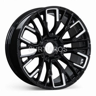 Aro 20x9" 6x135 ET0 CB87.1 Negro Fresado