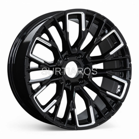 Aro 20x9" 6x135 ET0 CB87.1 Negro Fresado