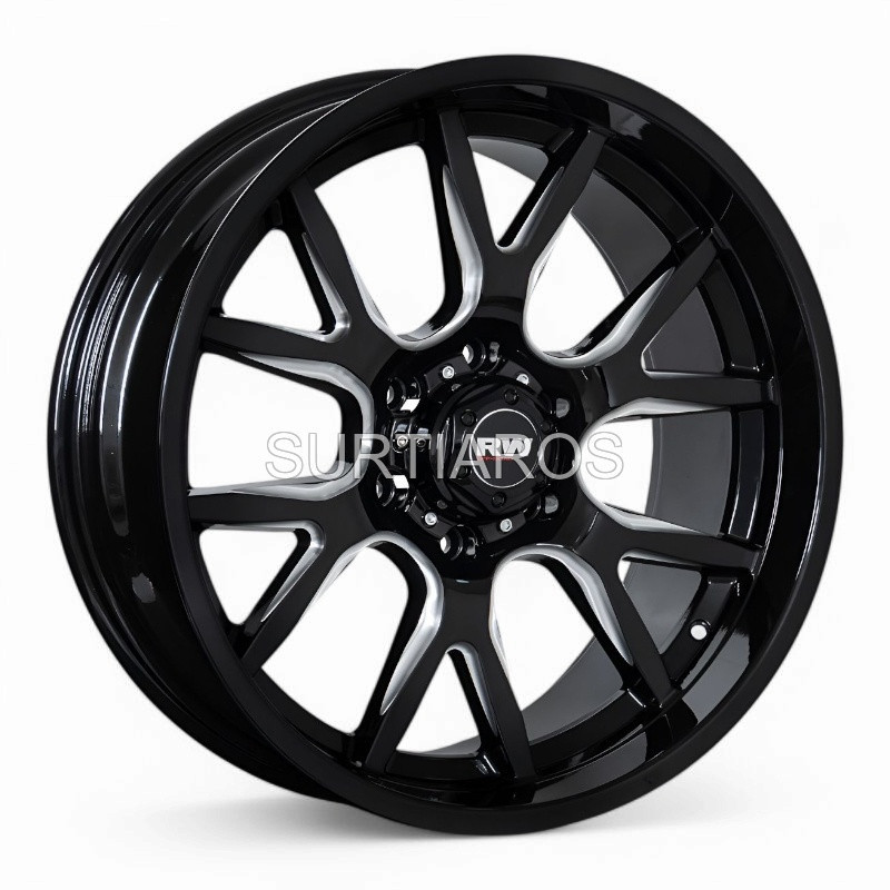 Aro 20x9.5" 6x139.7 ET15 CB110 Negro Fresado
