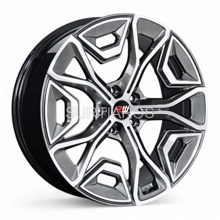 Aro 20x9" 5x120 ET38 CB72.6 Hiper Negro Maquinado