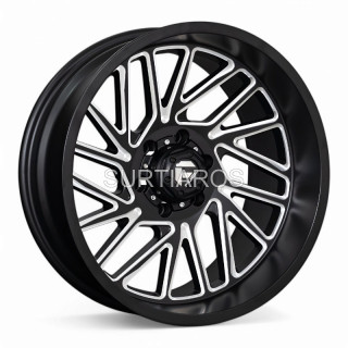 Aro 20x10" 6x139.7 ET-18 CB110.5 Negro Mate Fresado
