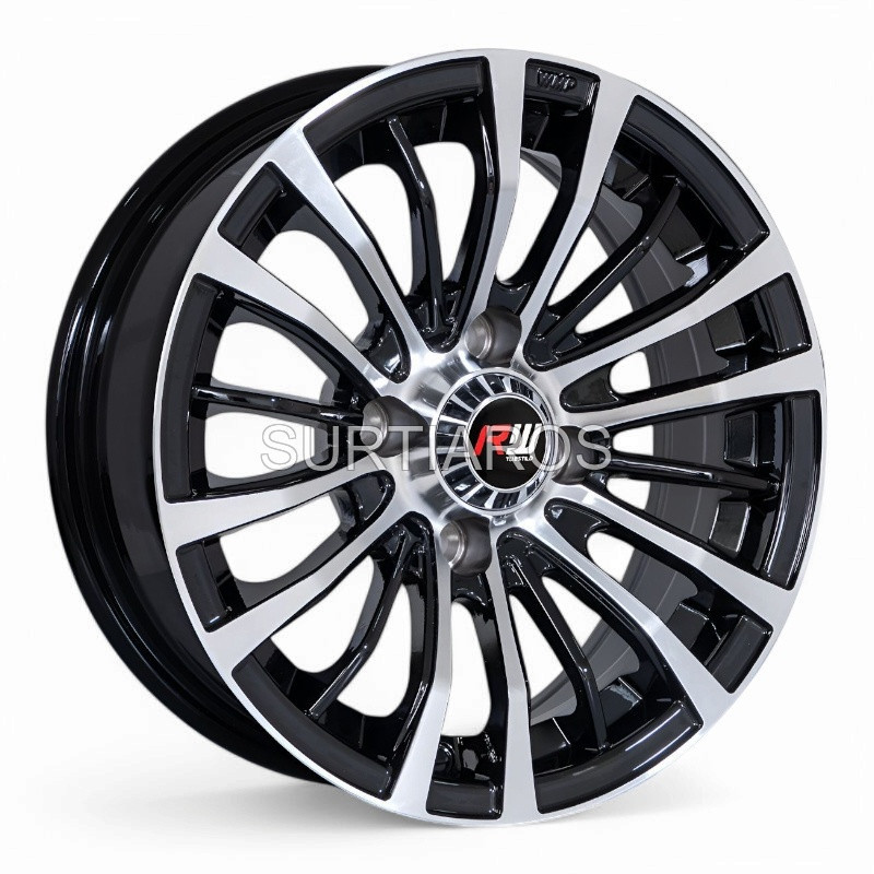 Aro 13x6" 4x100 ET0 CB73.1 Negro Maquinado