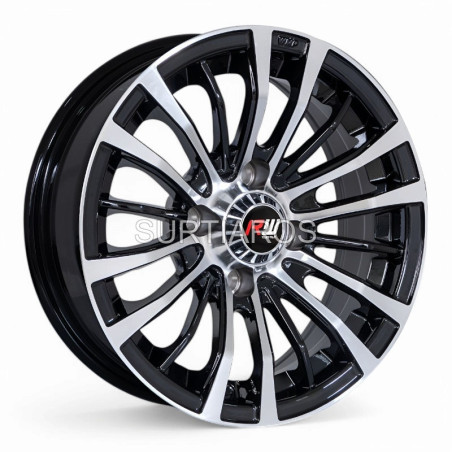 Aro 13x6" 4x100 ET0 CB73.1 Negro Maquinado