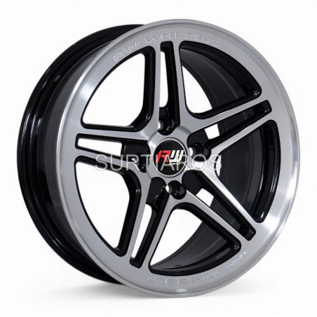 Aro 15x7" 4x100 ET33 CB73.1 Negro Maquinado
