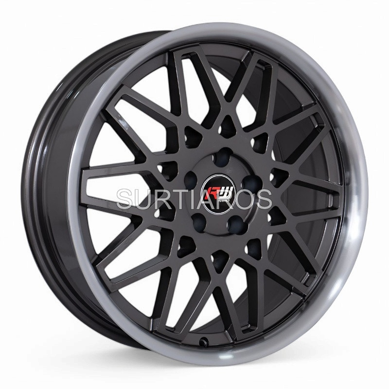 Aro 18x7.5" 5x108 ET30 CB73.1 Gris Oscuro con Labio Pulido