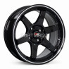 Aro 15x8" 4x100 ET20 CB73.1 Negro con Línea Pulida